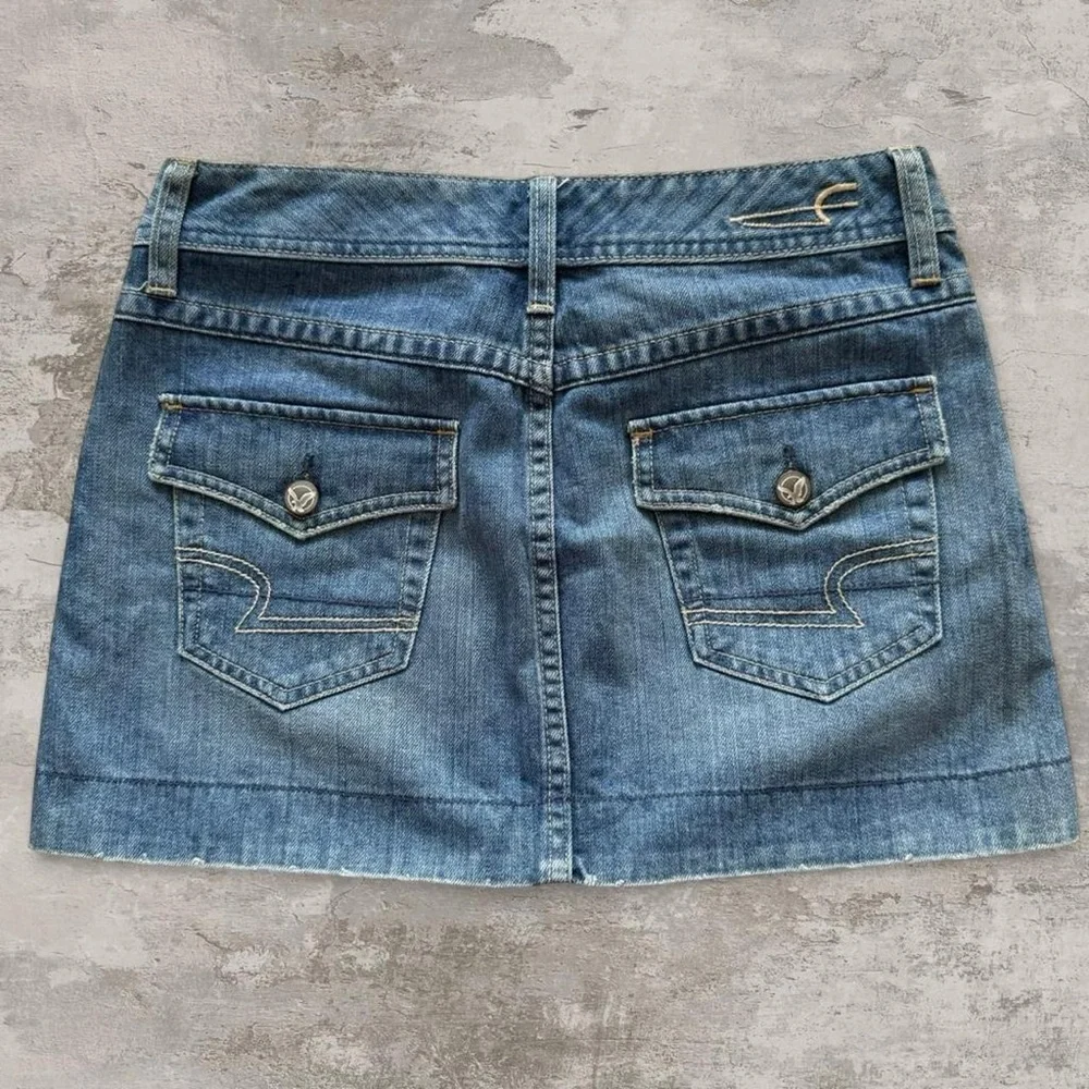 y2k jean mini skirt - Picture 5 of 8